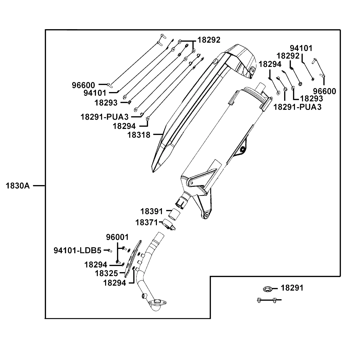 1830A-ABD2-M30 MUFFLER ASSY EXH — diagram cutout