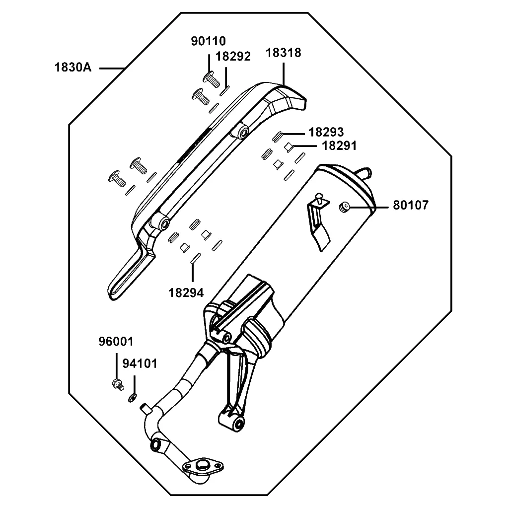 1830A-LKC7-M30 MUFFLER ASSY EXHAUST — diagram cutout