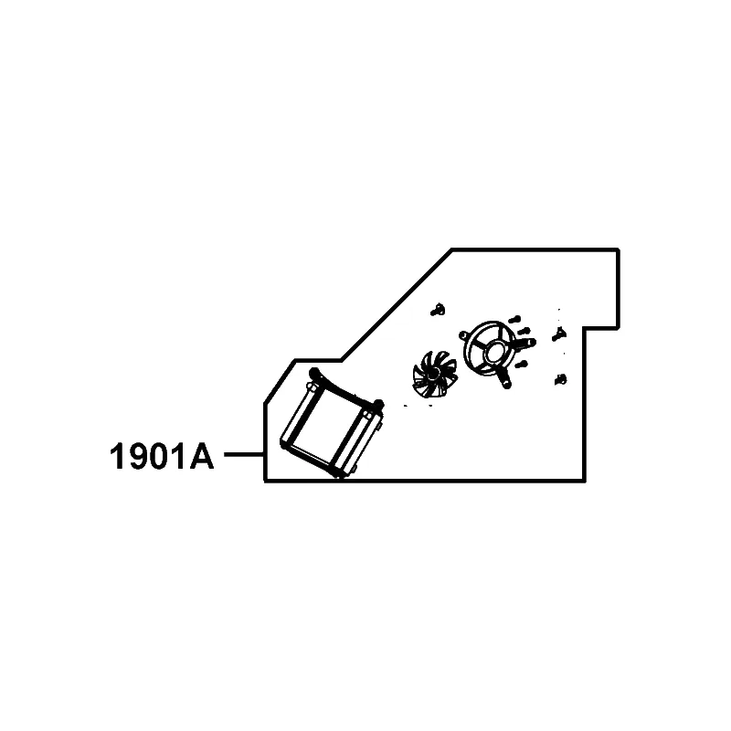 1901A-ABD2-C00 RADIATOR COMP — diagram cutout