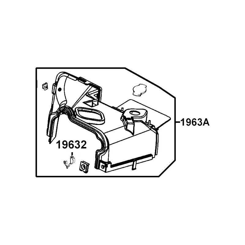 1963A-AEA7-E10 SHROUD ASSY B — diagram cutout