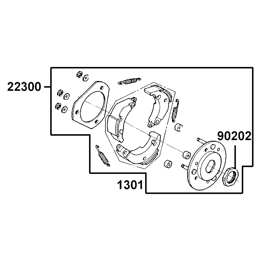 22300-KXCX-900 PLATE ASSY DRIVE — diagram cutout