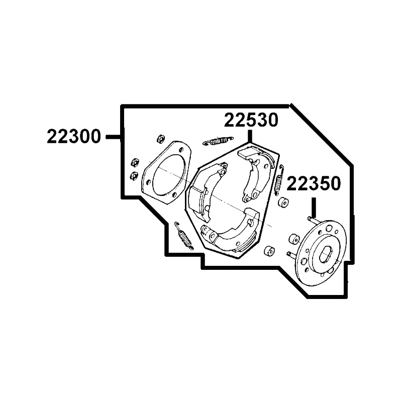 22300-LCD4-C00 PLATE ASSY DRIVE — diagram cutout