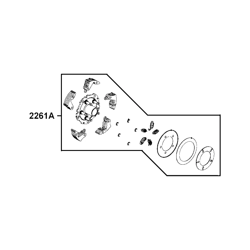 2261A-LDB5-900 PLATE ASSY PRIMARY DRIVE — diagram cutout