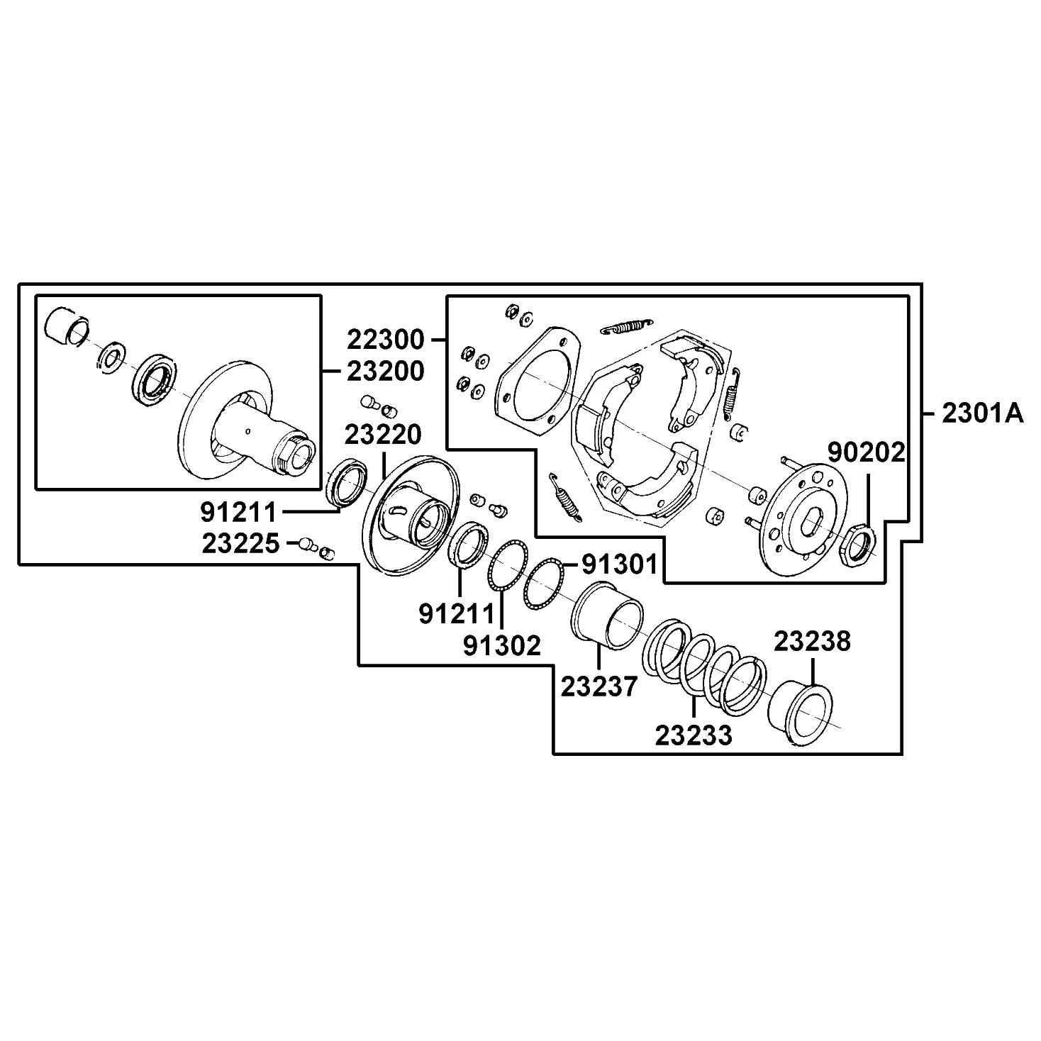 2301A-KEB7-C00 PULLEY SUB ASSY — diagram cutout
