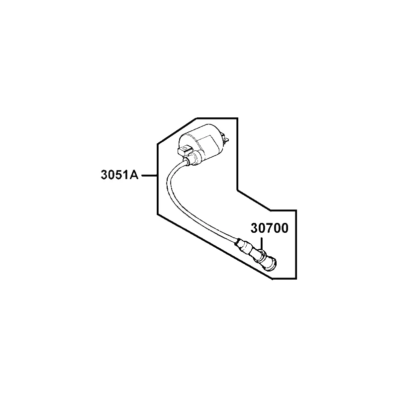 3051A-LKC3-E00 COIL ASS'Y IGNITION — diagram cutout