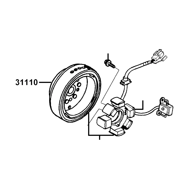 31110-LFD6-C10 FLYWHEEL COMP — diagram cutout