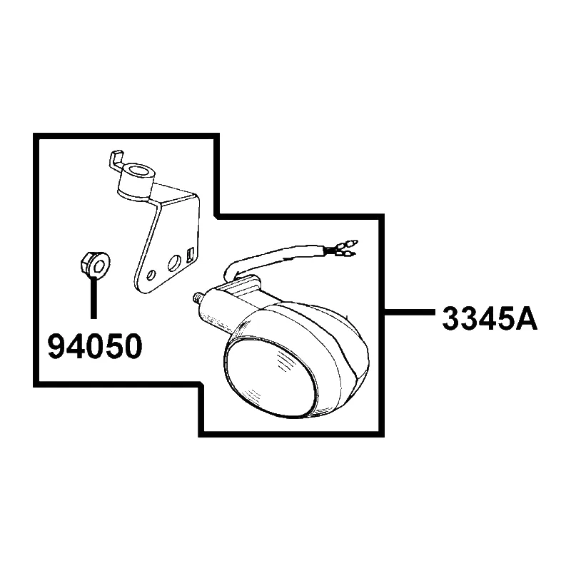 3345A-LDC8-M30 WINKER ASSY L FR — diagram cutout