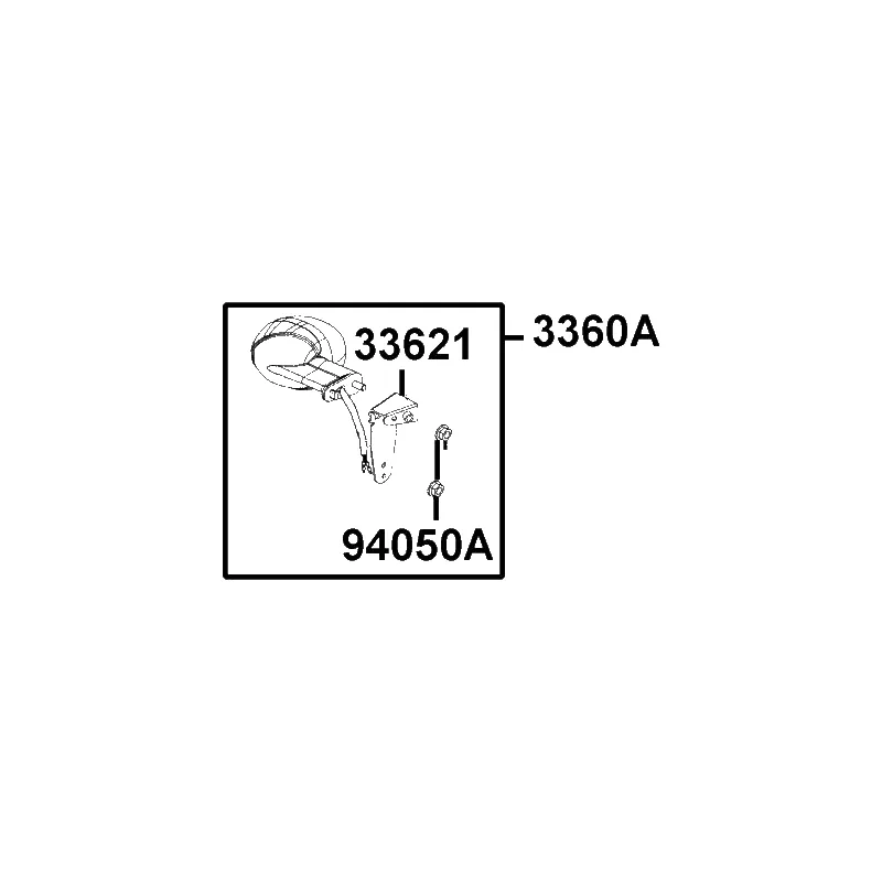 3360A-AEB9-M30 WINKER ASSY RH RR — diagram cutout