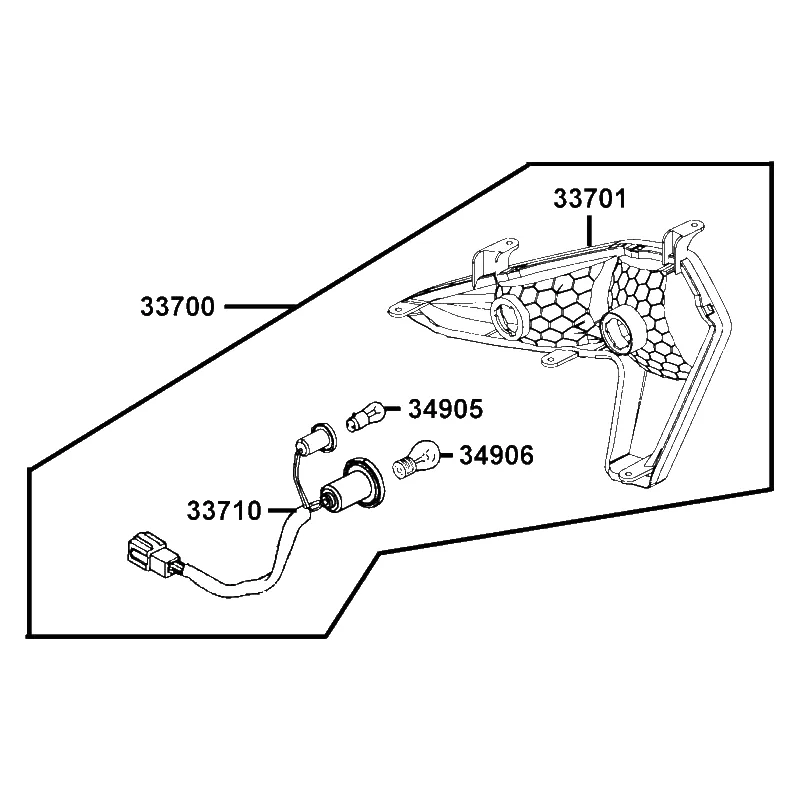 33700-LCA5-900 LIGHT ASSY R RR COMB — diagram cutout