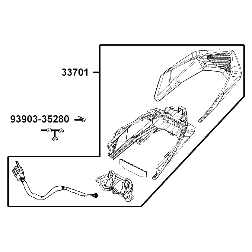 33701-ACA5-M30 LIGHT ASSY RR COMB — diagram cutout