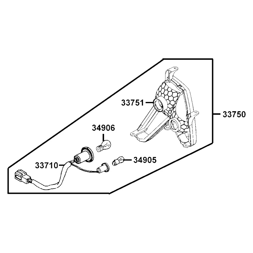 33750-LCA5-900 LIGHT ASSY L RR COMB — diagram cutout