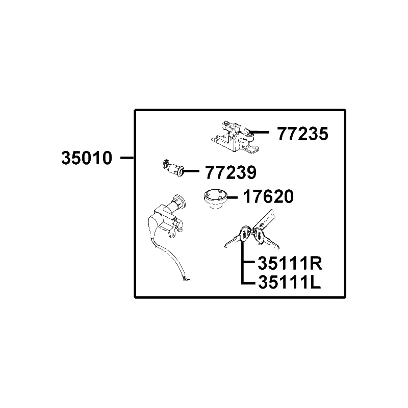 35010-BLA2-M30 KEY SET — diagram cutout
