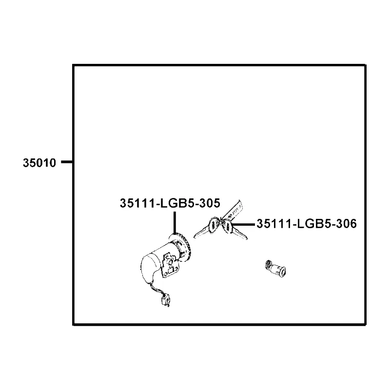 35010-LGR4-M30 KEY SET — diagram cutout