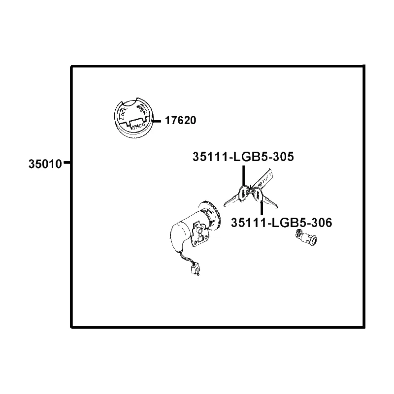 35010-LGS6-M30 KEY SET — diagram cutout