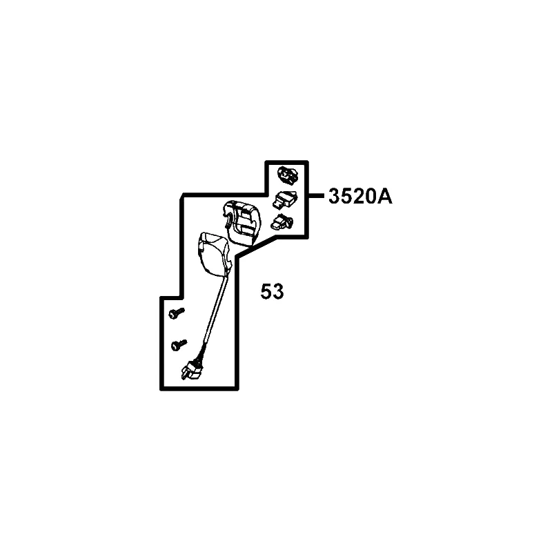 3520A-AEH2-M40 SW ASSY LH HANDLE COMP — diagram cutout
