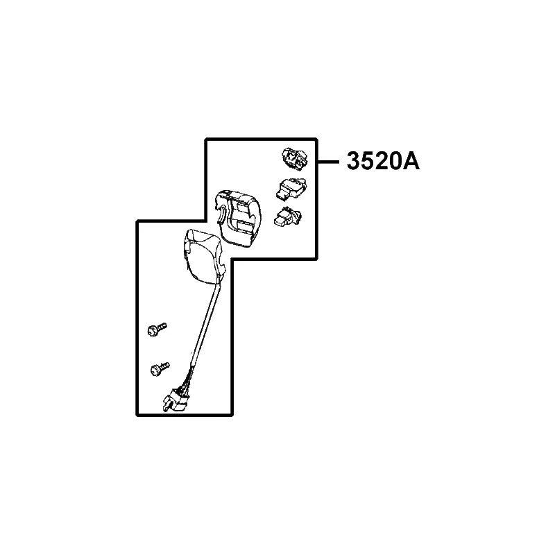 3520A-ALH1-E60 SW ASSY LH HANDLE COMP — diagram cutout