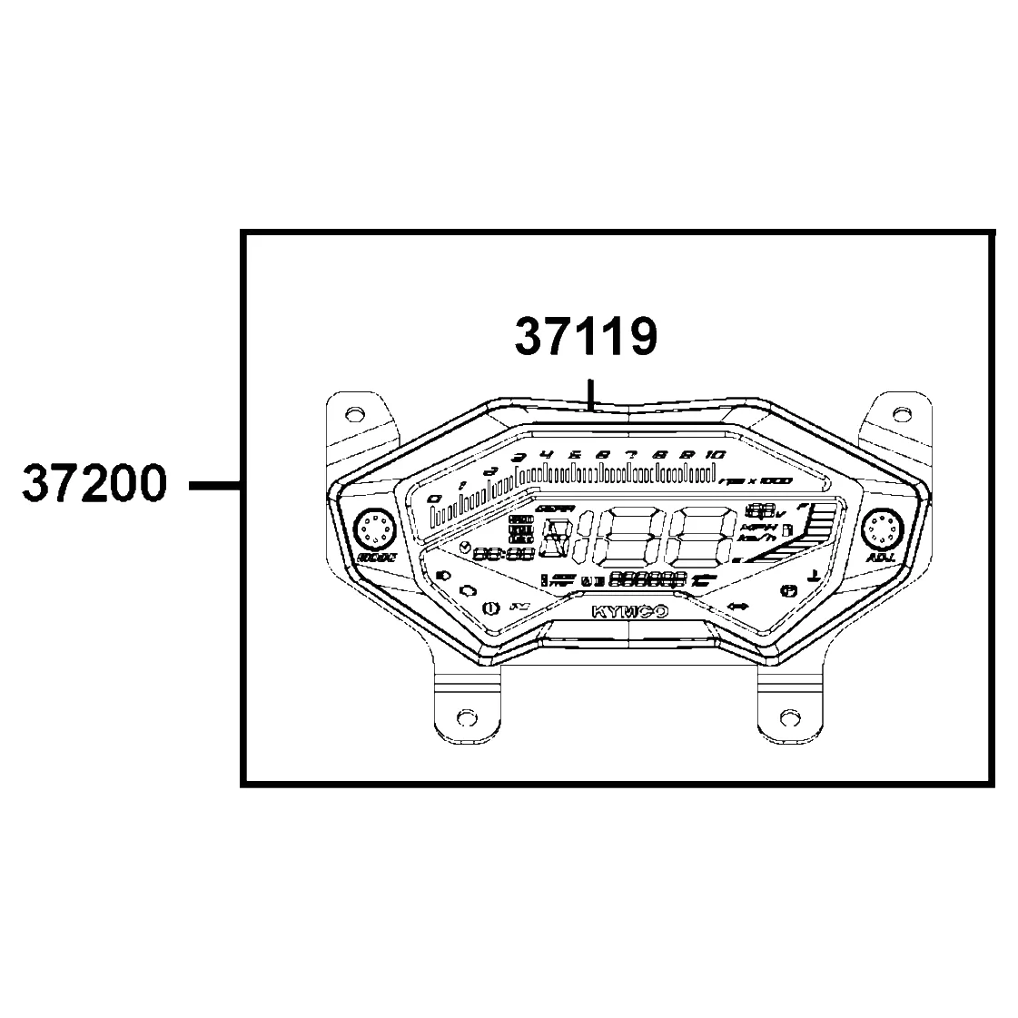 37200-AGA8-M05 METER ASSY SPEED — diagram cutout