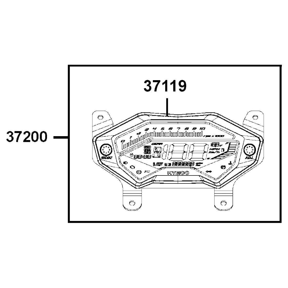 37200-AGA9-M07 METER ASSY SPEED — diagram cutout