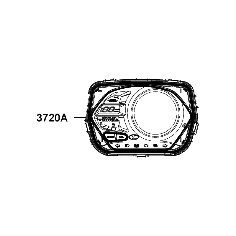 3720A-AEA7-M31 METER ASSY SPEED — diagram cutout