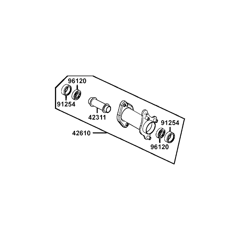 42610-LBD4-800-N1S HUB ASSY REAR — diagram cutout
