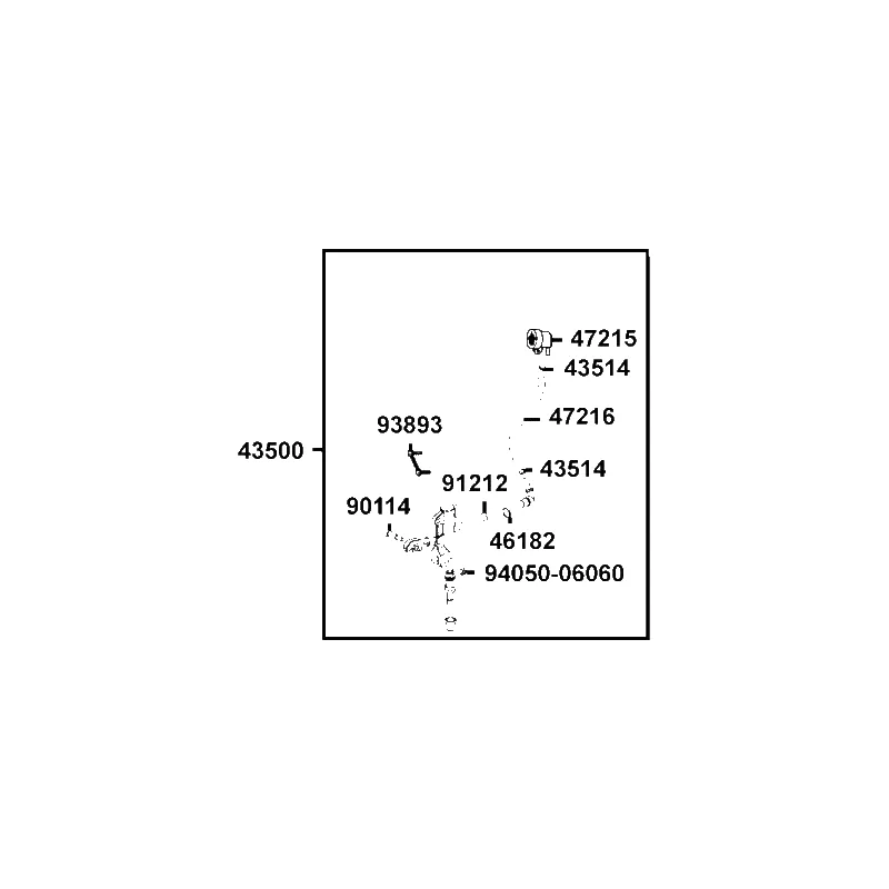 43500-AFE6-E00 MASTER CYLINDER ASSY FOOT — diagram cutout