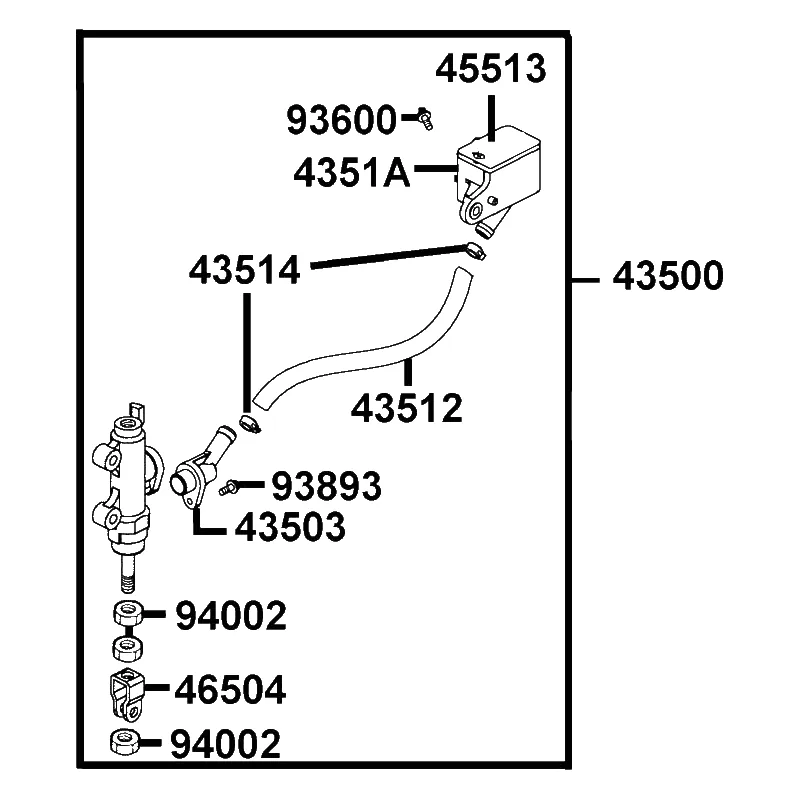 43500-LBA7-M30 MASTER CYLINDER ASSY RR — diagram cutout