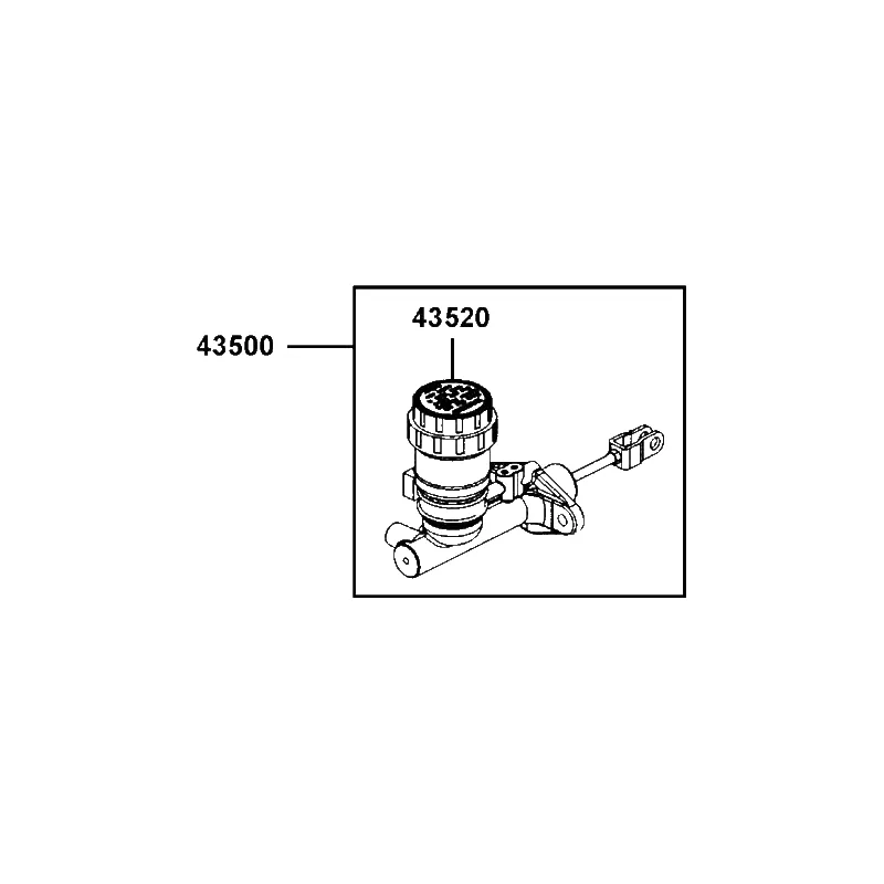 43500-LEE8-E00 MASTER CYLINDER ASSY — diagram cutout