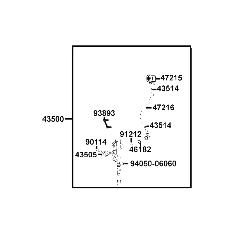 43500-LFE9-E01 MASTER CYLINDER ASSY FOOT — diagram cutout