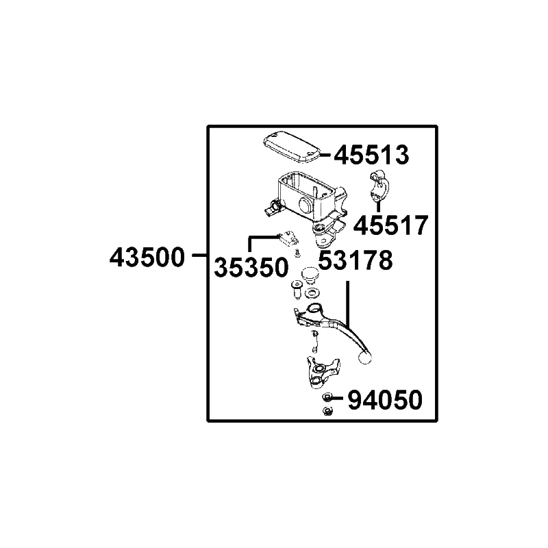 43500-LKG5-C00 M/C ASSY RR — diagram cutout