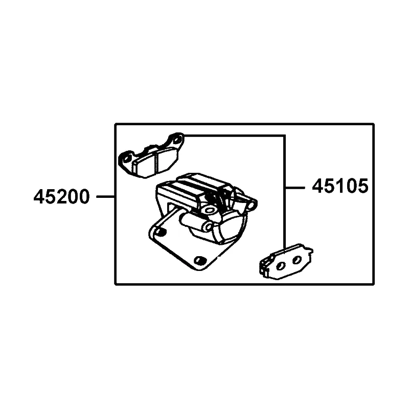 45200-LGR5-E10 CALIPER ASSY L FR — diagram cutout