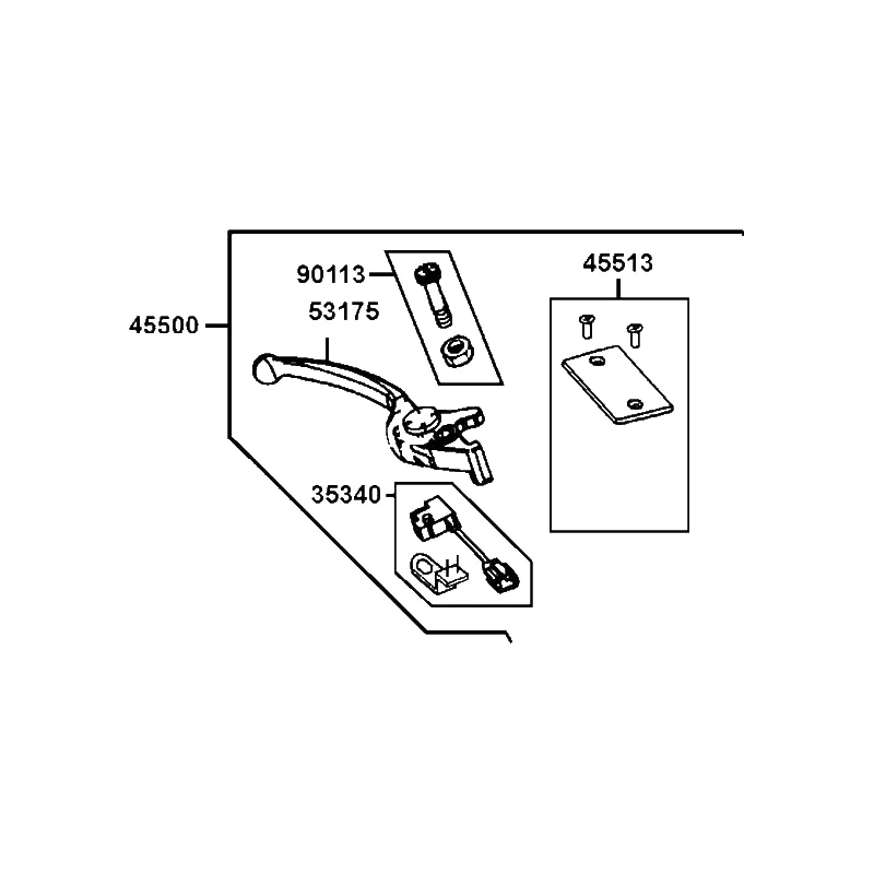 45500-LGC6-E00 M/C ASSY FR — diagram cutout