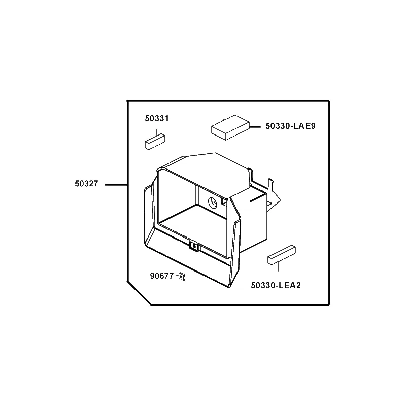 50327-LEA3-305 SET BATTERY CASE — diagram cutout