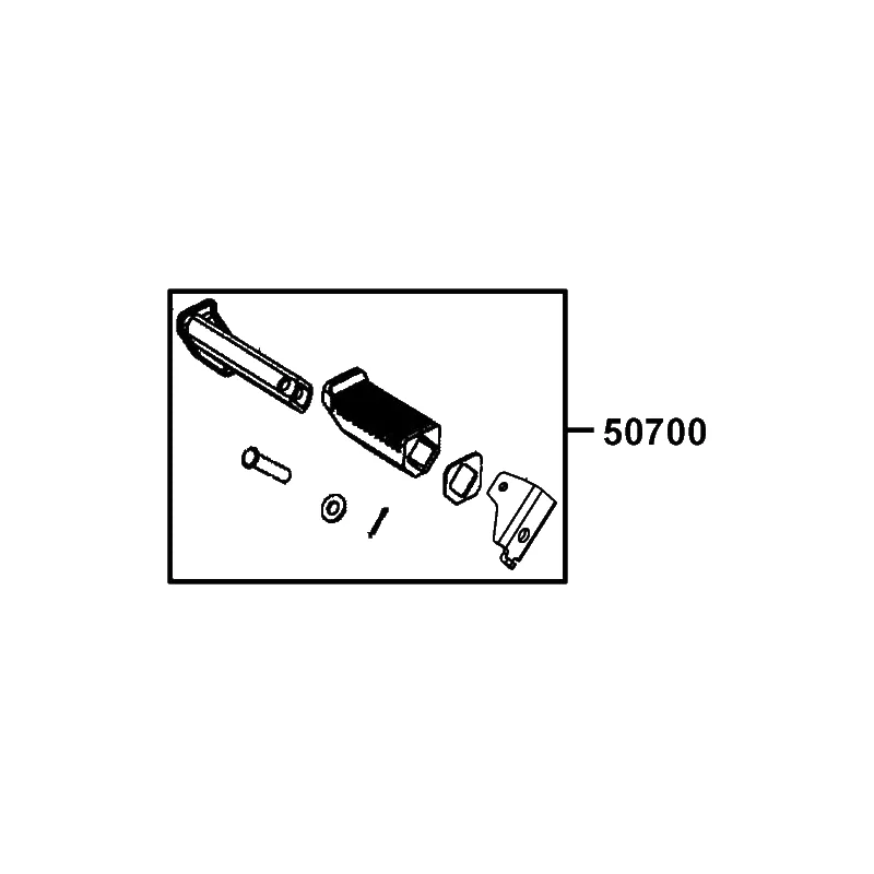 50700-LKL5-E30 RR BAR R STEP ASSY — diagram cutout
