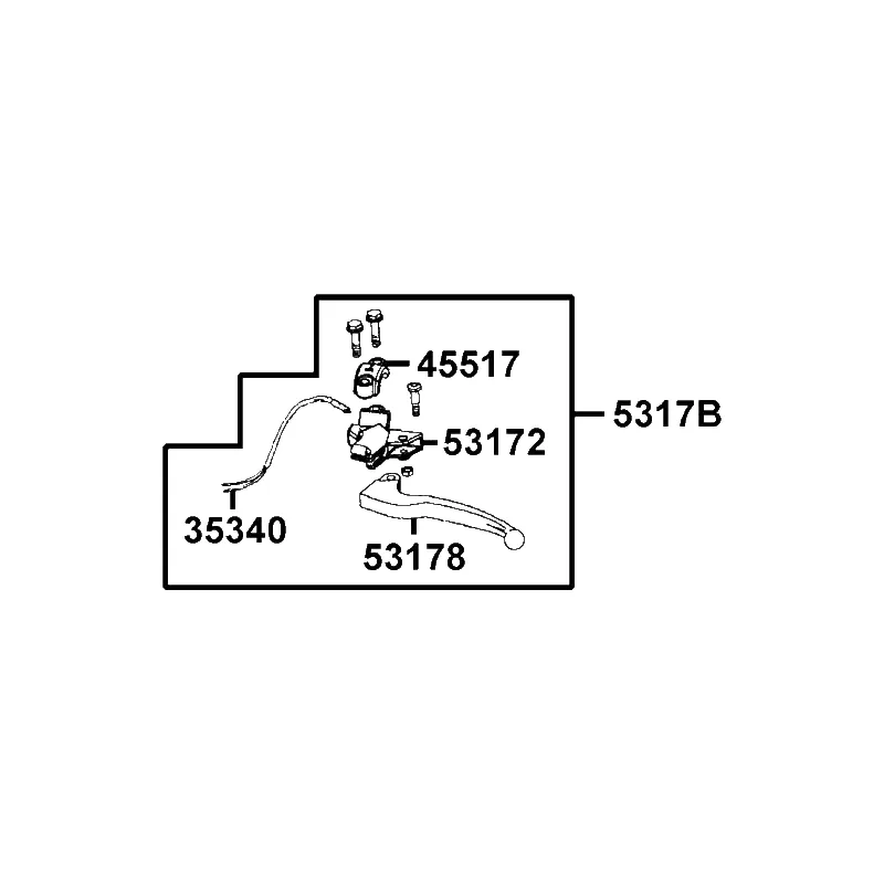 5317B-KFA6-C00 BRKT ASSY HNDL LH — diagram cutout