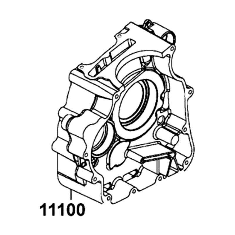 11100-LDE9-E00 CRANK CASE COMP RIGHT — diagram cutout