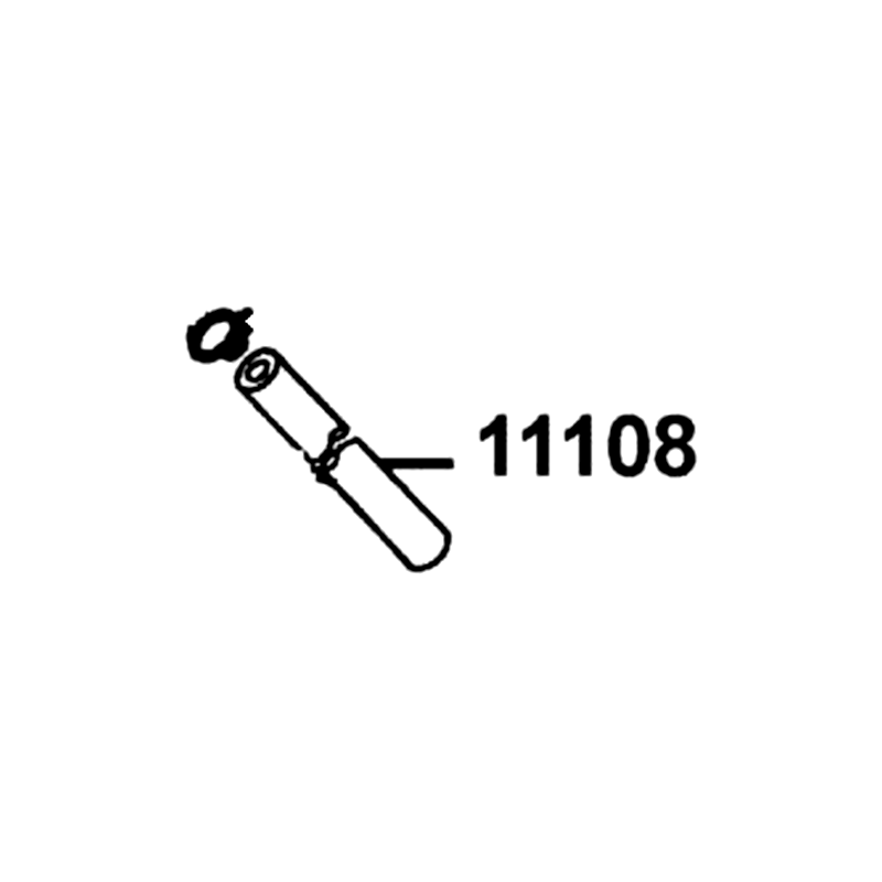 11108-PTA7-900 TUBE. B — diagram cutout