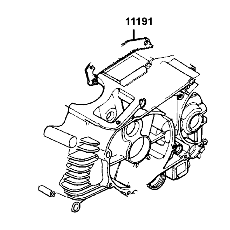 11191-KEC2-980 GASKET, CRANK CASE — diagram cutout