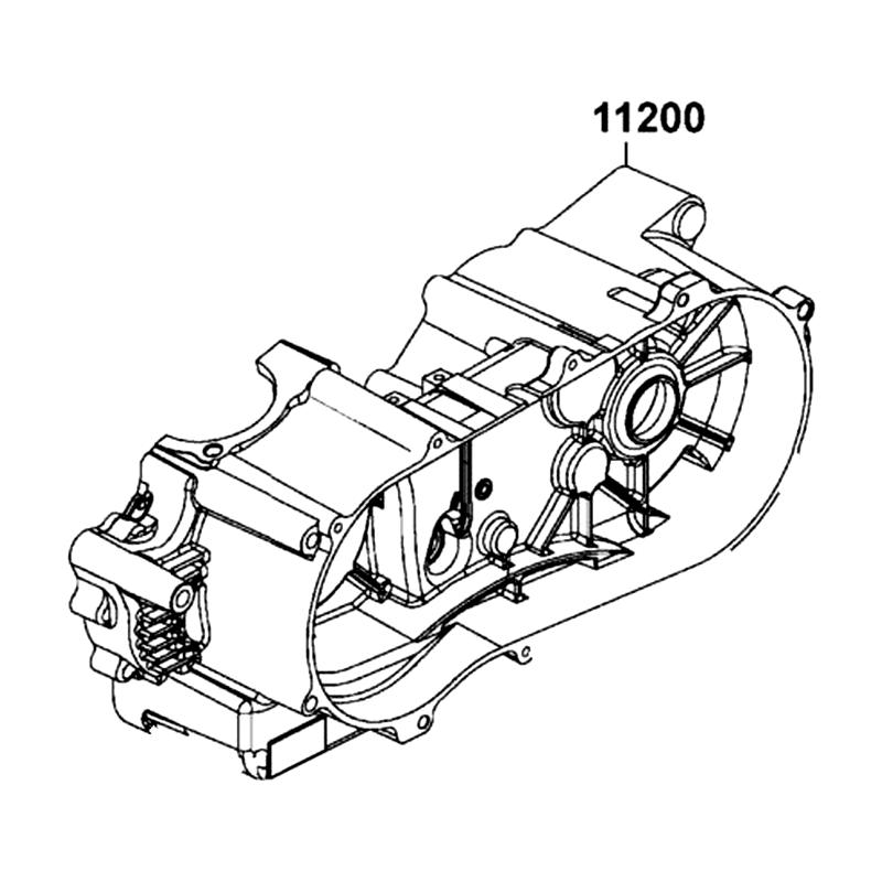 11200-LBA7-900 CRANK CASE COMP L — diagram cutout