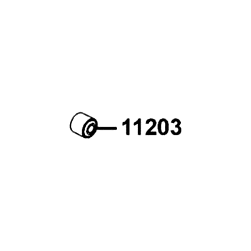 11203-LBA2-E00 RUB BUSH L CASE — diagram cutout