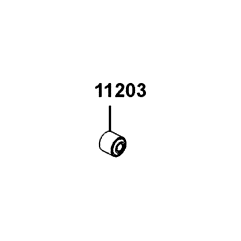 11203-LKM5-E00 UNDER RUBBER BUSH REAR CUSHION — diagram cutout