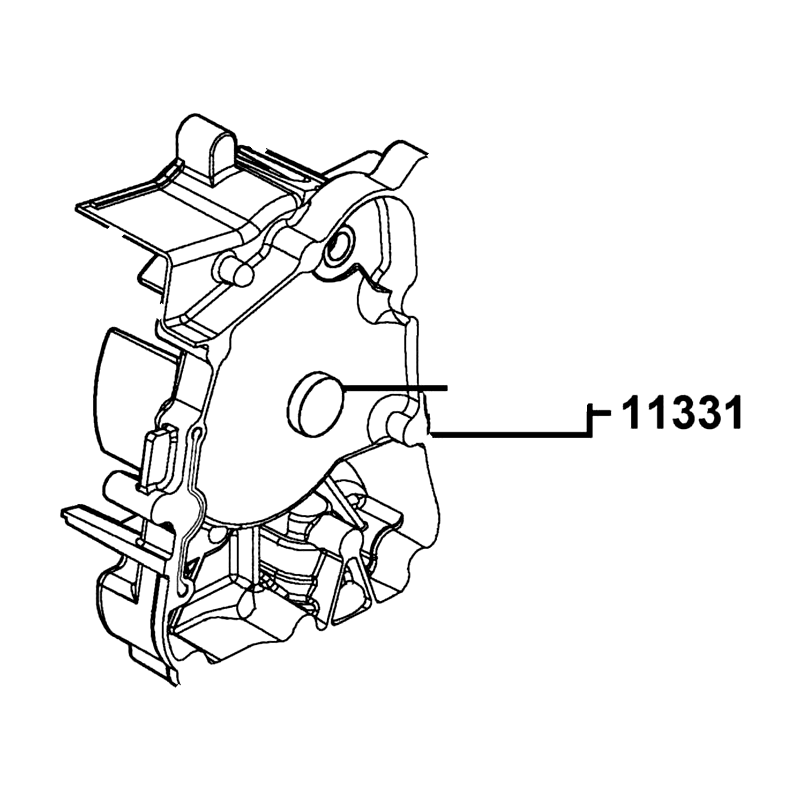 11331-KUDU-C10 COVER R CRANK CASE — diagram cutout