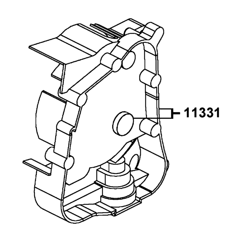11331-LCD3-E00 COVER R CRANK CASE — diagram cutout