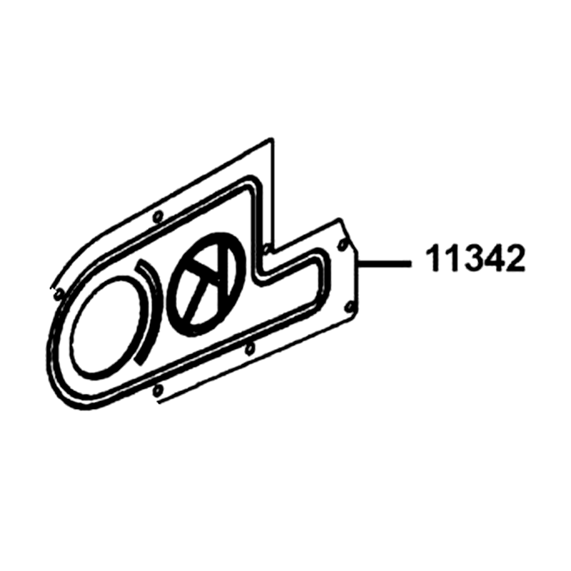 11342-LFA7-900 PLATE L COVER — diagram cutout