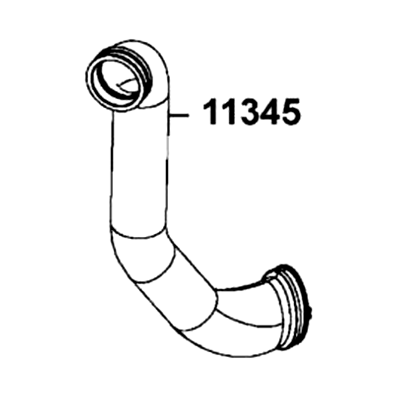 11345-LKM5-E00 DUCT L COVER — diagram cutout