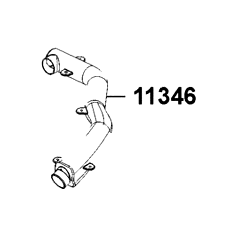 11346-AGA1-M00 DUCT C L COVER — diagram cutout