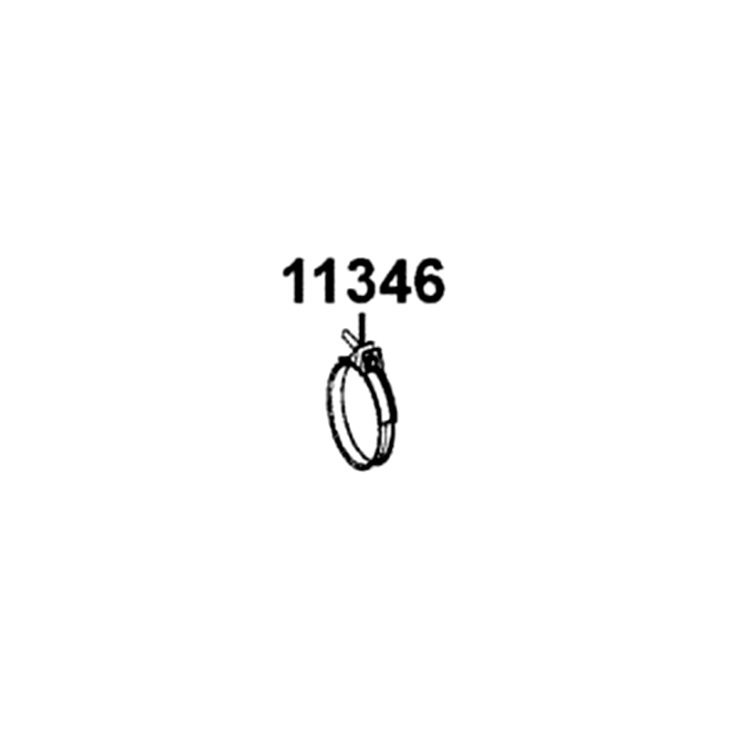 11346-LDB5-E00 BAND 56X96 FRONT CVT TUBE — diagram cutout