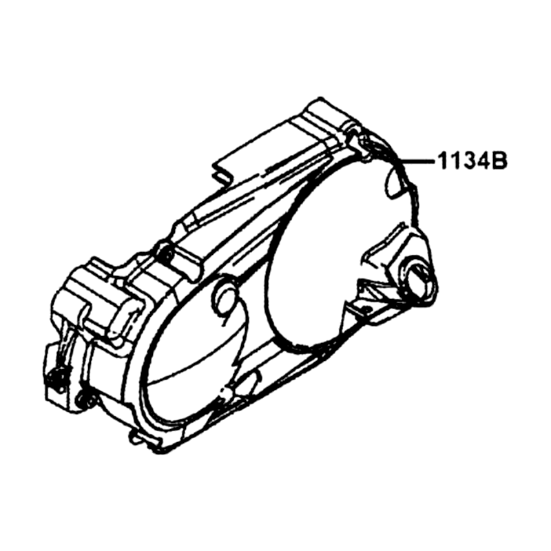 1134B-LGC6-E00-N1R COVER COMP., L COVER (Black) — diagram cutout