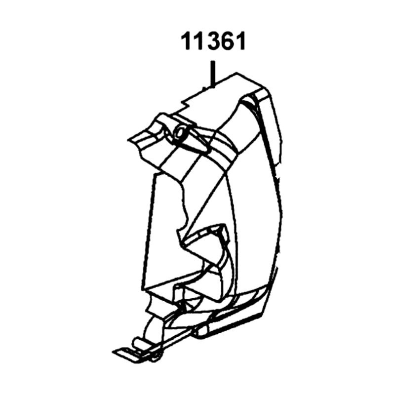 11361-LBF3-900-NEP COVER LEFT REAR CRANK CASE — diagram cutout