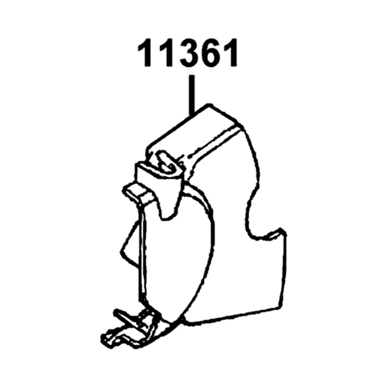 11361-LKL5-E30-NER COVER LEFT REAR CRANK — diagram cutout