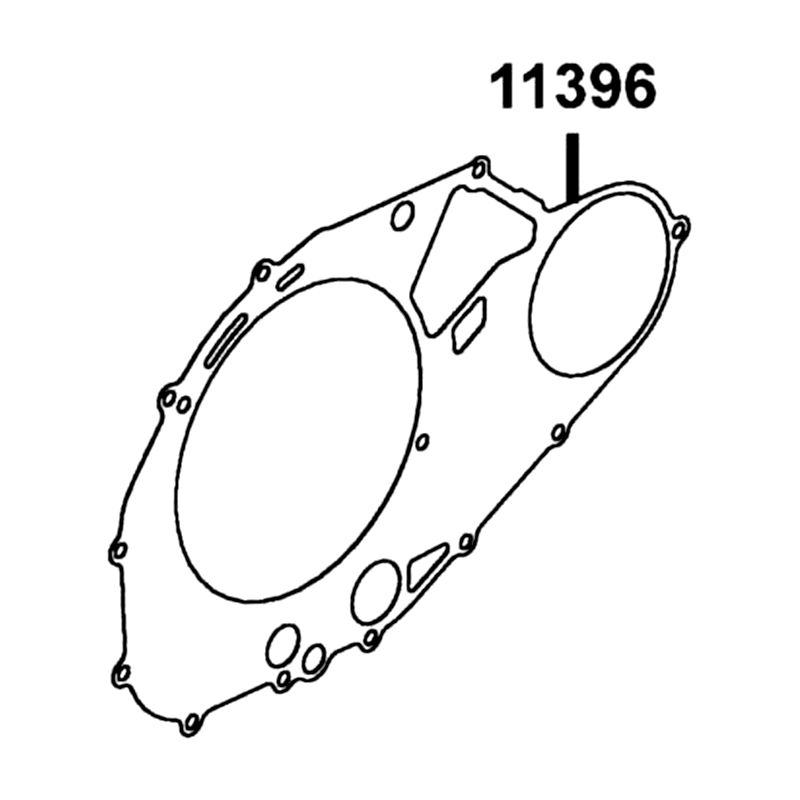 11396-PWB1-900 GASKET R COVER — diagram cutout